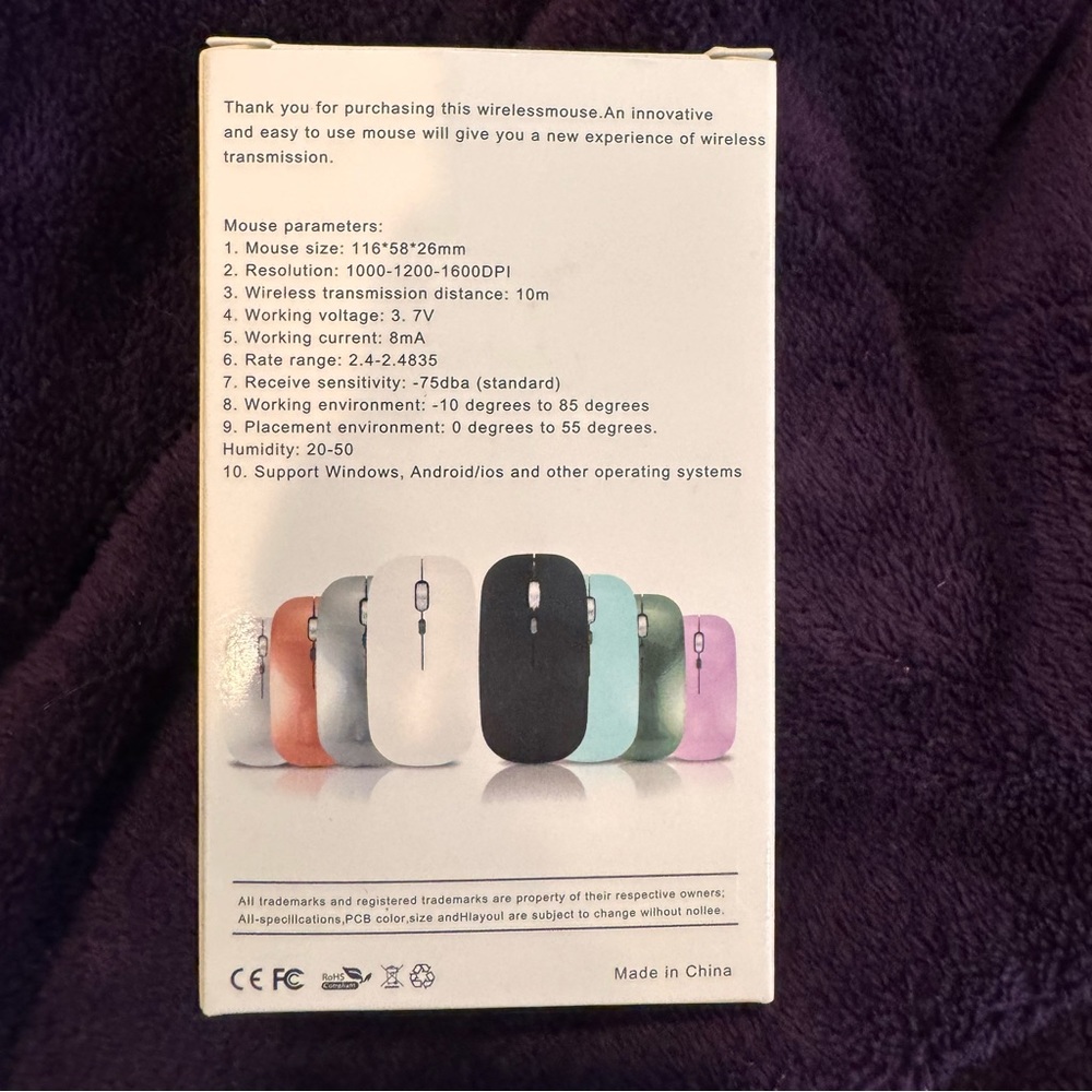 Pink Wireless Mouse New - Picture 4 of 6